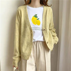 lantern sleeve cardigan Winter Solid Cashmere Casual Fashion Winter Knit sweaters nowadaysfashion