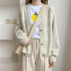 lantern sleeve cardigan Winter Solid Cashmere Casual Fashion Winter Knit sweaters nowadaysfashion