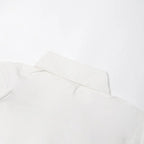 Lapel short-sleeved shirt + skirt lace embroidery two-piece suit for women nowadaysfashion