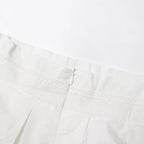Lapel short-sleeved shirt + skirt lace embroidery two-piece suit for women nowadaysfashion