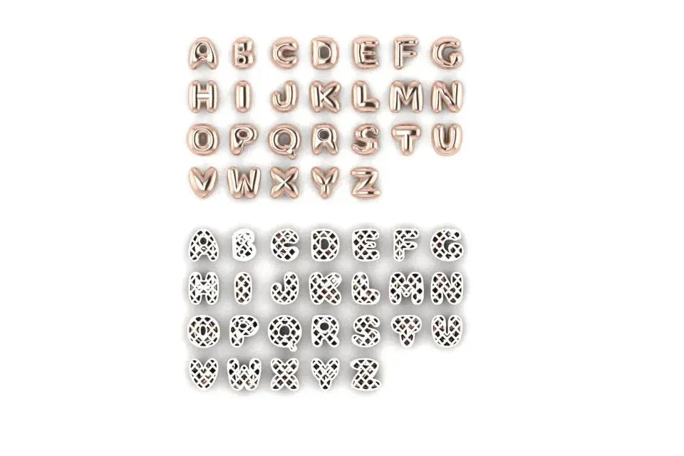 large bubble letter name necklace nowadaysfashion