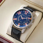 Large-dial, hollow-out blue-light men's watch. nowadaysfashion