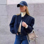 Large pocket short jacket nowadaysfashion