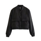 Large pocket short jacket nowadaysfashion