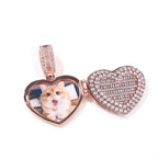 Large Size Heart Shape Custom Photo Locket Frame Pendant love necklaces for her nowadaysfashion