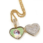 Large Size Heart Shape Custom Photo Locket Frame Pendant love necklaces for her nowadaysfashion