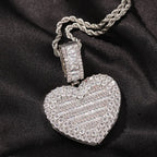 Large Size Heart Shape Custom Photo Locket Frame Pendant love necklaces for her nowadaysfashion