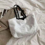 Large Tote Winter Plush Bags For Women Fashion 2021 Furry Shoulder nowadaysfashion