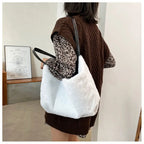 Large Tote Winter Plush Bags For Women Fashion 2021 Furry Shoulder nowadaysfashion