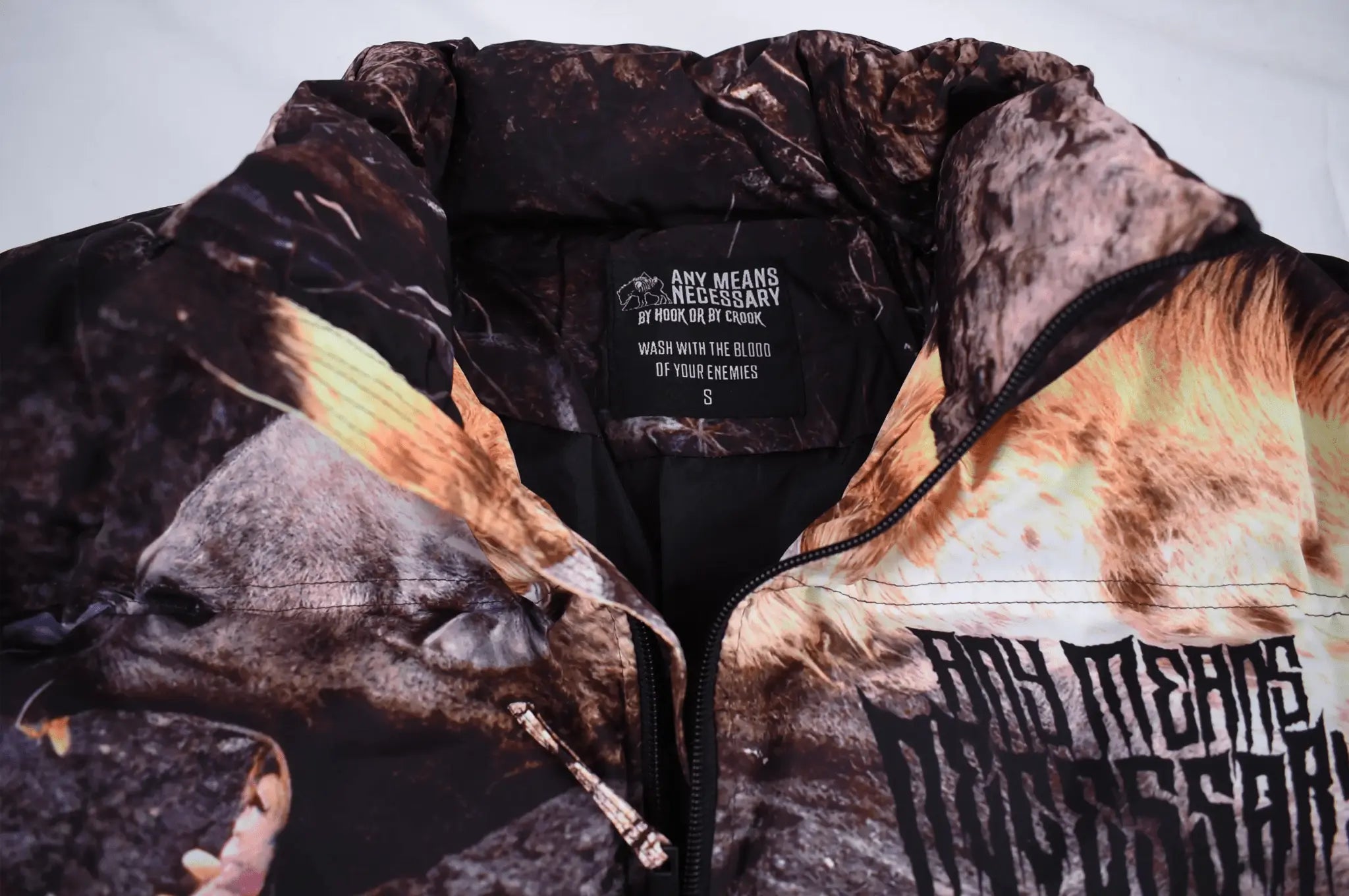 Last Stand Puffer Jacket Any Means Necessary Clothing