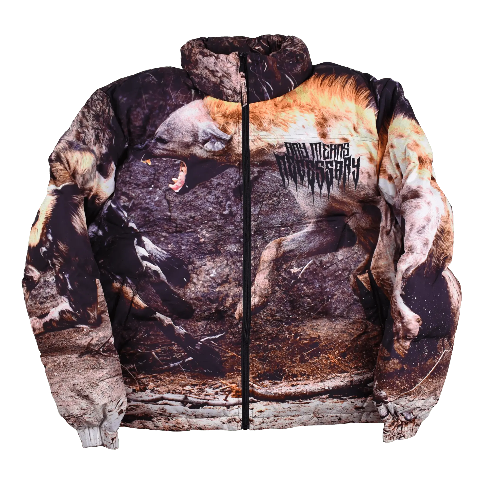 Last Stand Puffer Jacket Any Means Necessary Clothing