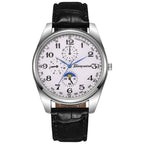 Leather strap quartz business watches nowadaysfashion