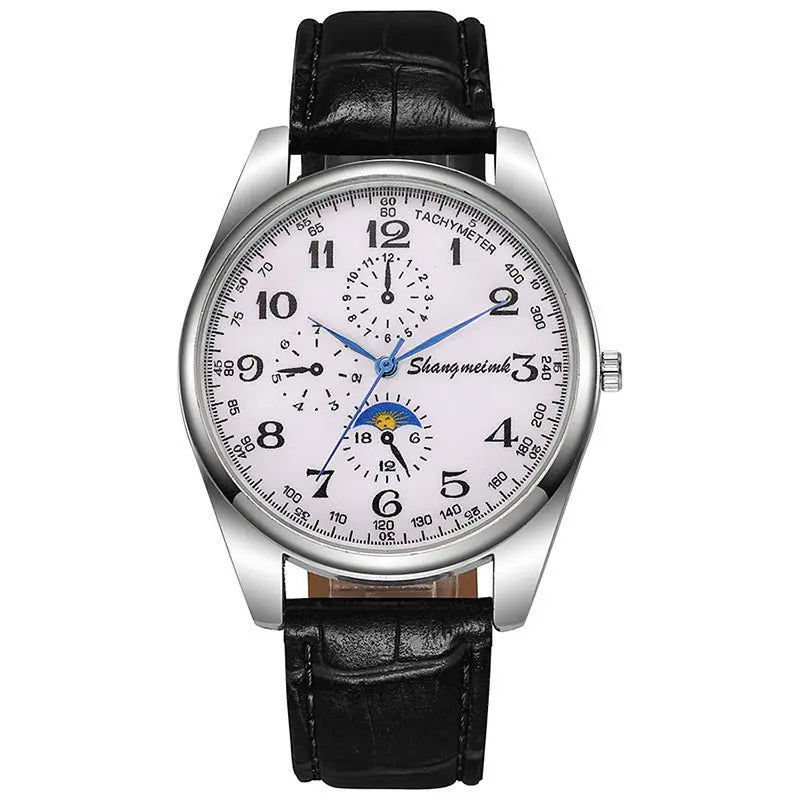 Leather strap quartz business watches nowadaysfashion