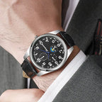 Leather strap quartz business watches nowadaysfashion