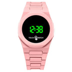 LED plastic covers and butterfly buckle watches for men and women. nowadaysfashion
