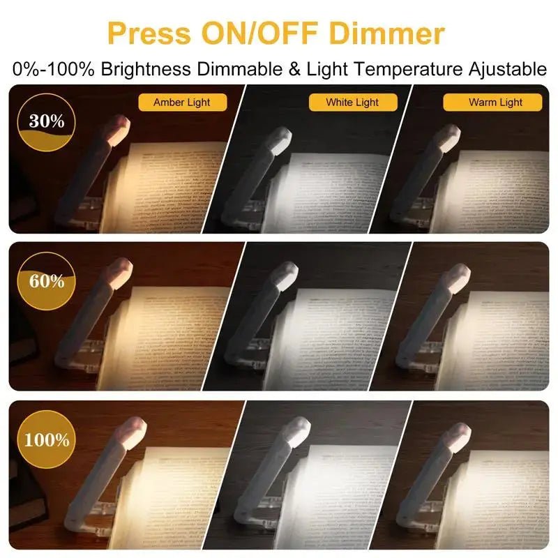 LED USB Rechargeable Book Light Reading Light Eye Protection - Blade & Thread