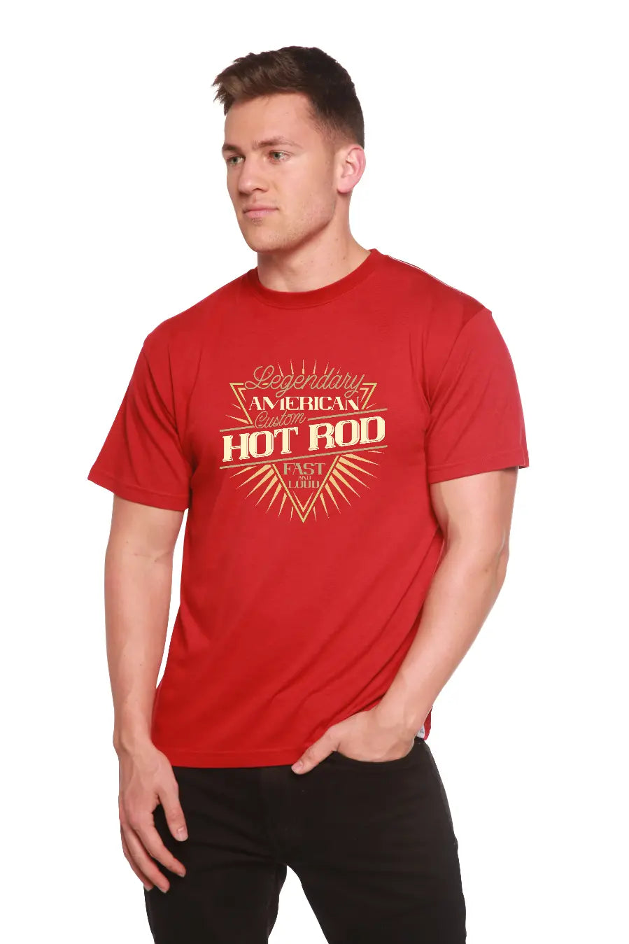 Legendary American Men's Bamboo Viscose/Organic Cotton Short Sleeve Graphic T-Shirt Spun Bamboo