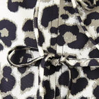 Leopard Blouse Puff Sleeve Crop Top Women's Summer Clothing nowadaysfashion