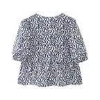 Leopard Blouse Puff Sleeve Crop Top Women's Summer Clothing nowadaysfashion