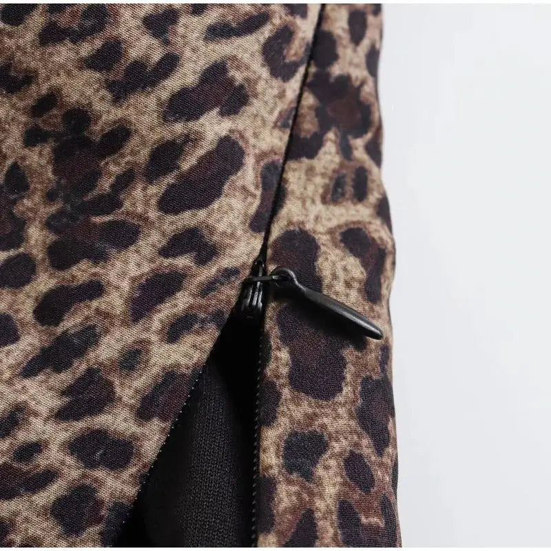 Leopard Print Sling Women Sexy Tube Top Sleeveless Backless Lace Slim Tanks Tops - Blade & Thread