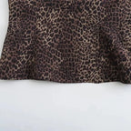 Leopard Print Sling Women Sexy Tube Top Sleeveless Backless Lace Slim Tanks Tops nowadaysfashion