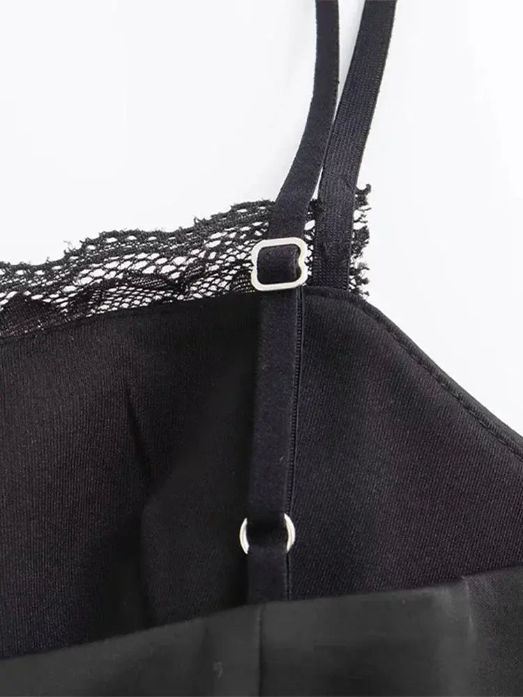 Leopard Print Sling Women Sexy Tube Top Sleeveless Backless Lace Slim Tanks Tops - Blade & Thread