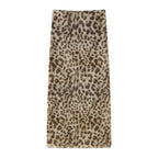 Leopard Print Wrapped Suit Backless Sleeveless Tops Skirts nowadaysfashion