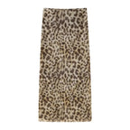 Leopard Print Wrapped Suit Backless Sleeveless Tops Skirts nowadaysfashion