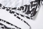 Leopard Zebra Printed Sexy Backless Lace ups Pullover Tees Women O-neck Slim Longsleeve Short T-Shirt nowadaysfashion