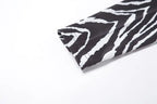 Leopard Zebra Printed Sexy Backless Lace ups Pullover Tees Women O-neck Slim Longsleeve Short T-Shirt nowadaysfashion