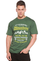 Let's Go Adventure Men's Bamboo Viscose/Organic Cotton Short Sleeve Graphic T-Shirt Spun Bamboo