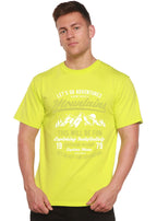 Let's Go Adventure Men's Bamboo Viscose/Organic Cotton Short Sleeve Graphic T-Shirt Spun Bamboo