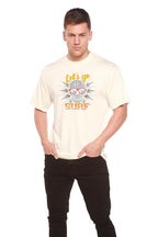 Let`s go SURF Men's Bamboo Viscose/Organic Cotton Short Sleeve Graphic T-Shirt Spun Bamboo