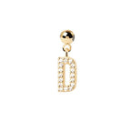 Letter full diamond DIY necklace clavicle chain nowadaysfashion
