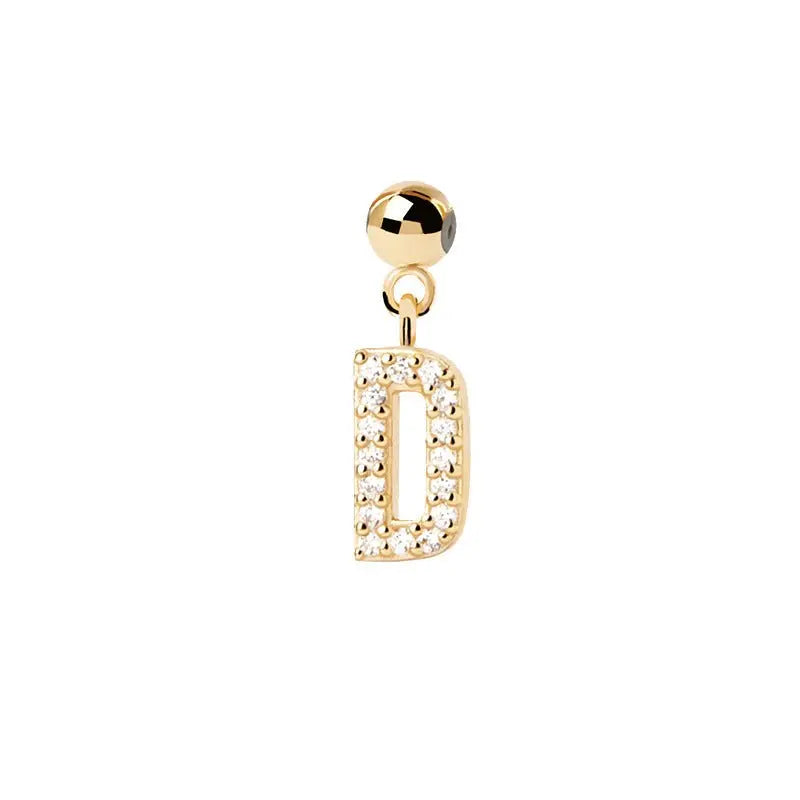 Letter full diamond DIY necklace clavicle chain - Blade & Thread