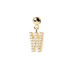 Letter full diamond DIY necklace clavicle chain nowadaysfashion