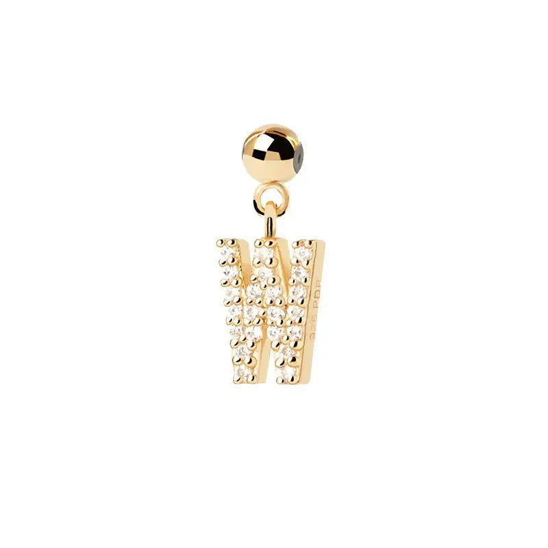 Letter full diamond DIY necklace clavicle chain - Blade & Thread