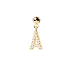Letter full diamond DIY necklace clavicle chain nowadaysfashion