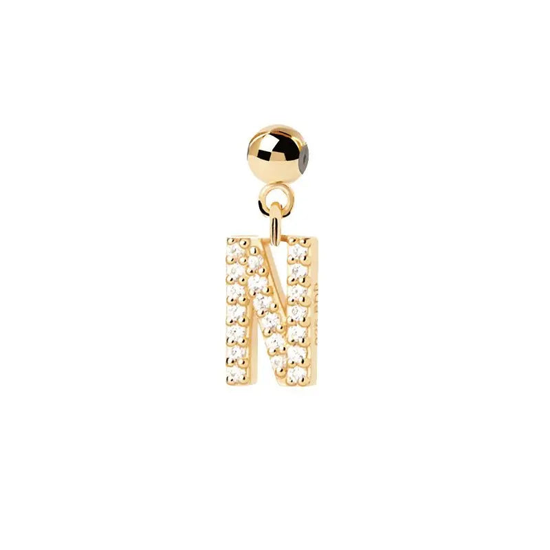 Letter full diamond DIY necklace clavicle chain nowadaysfashion