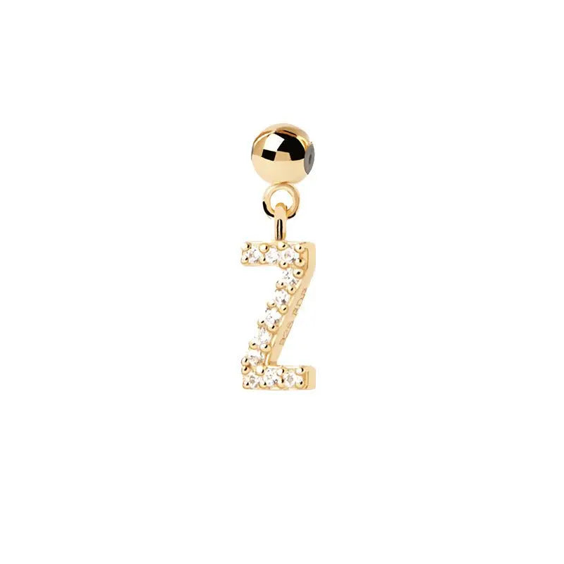 Letter full diamond DIY necklace clavicle chain - Blade & Thread