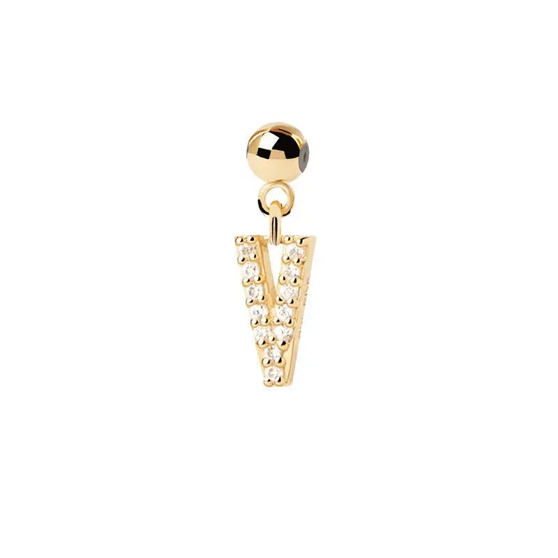 Letter full diamond DIY necklace clavicle chain - Blade & Thread
