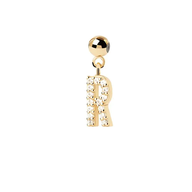 Letter full diamond DIY necklace clavicle chain - Blade & Thread