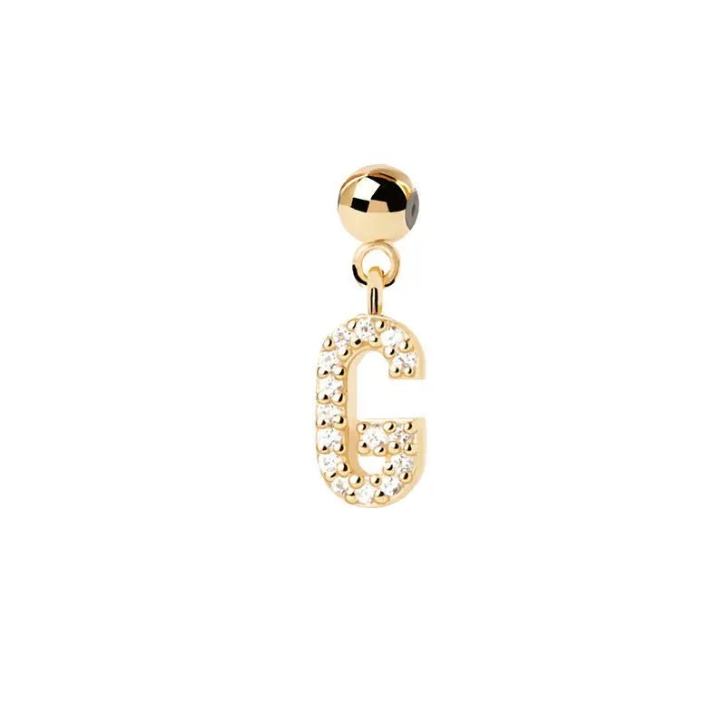 Letter full diamond DIY necklace clavicle chain nowadaysfashion