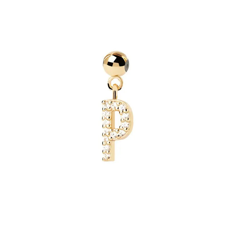 Letter full diamond DIY necklace clavicle chain - Blade & Thread