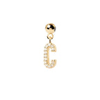 Letter full diamond DIY necklace clavicle chain nowadaysfashion