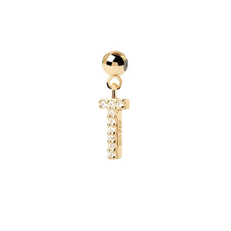 Letter full diamond DIY necklace clavicle chain - Blade & Thread