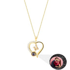 letter necklace Simple Heart Shaped Photo Custom Projection Necklace nowadaysfashion