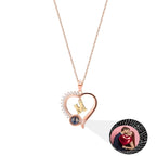 letter necklace Simple Heart Shaped Photo Custom Projection Necklace nowadaysfashion
