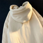 Letter Print Casual Hooded Sweatshirts Vintage Simple Streetwear Coats nowadaysfashion