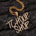 Letter splicing DIY custom micropaved zircon pendant nowadaysfashion